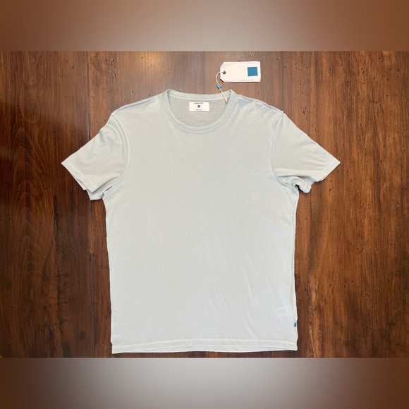 Jason Scott Raymond Crew Tshirt Small Light Blue Classic Soft 100% Pima Cotton - Picture 3 of 11